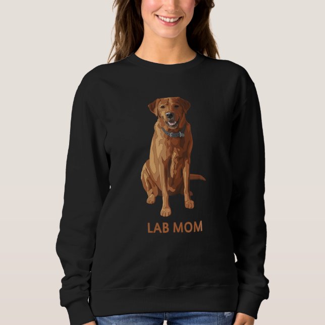 Lab Mamma Fox Red Labrador Retriever Hund älskare T Shirt (Framsida)