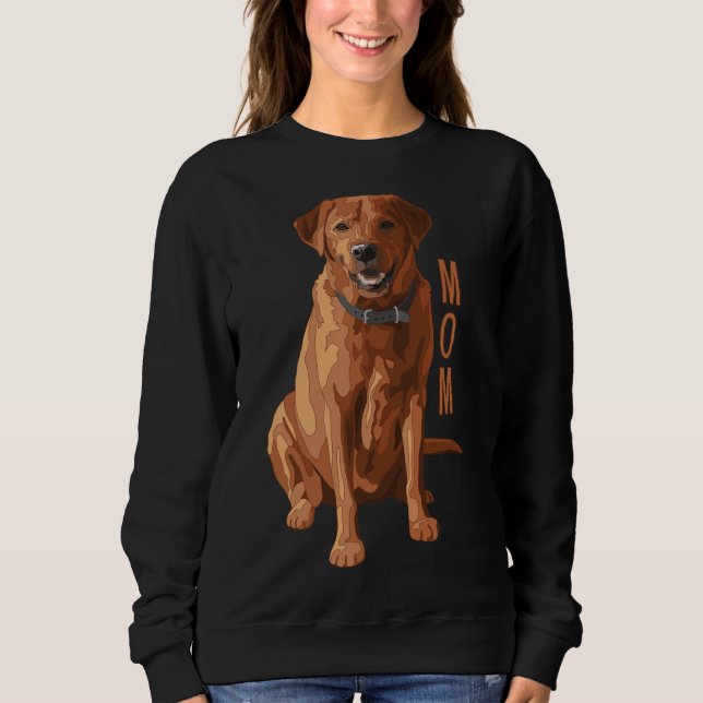 Lab Mamma Fox Red Labrador Retriever Hund T Shirt (Framsida)