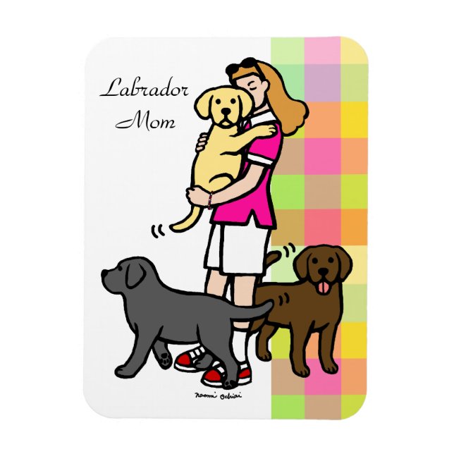 Lab Mamma i Rosa Shirt 1 Magnet (Vertikal)