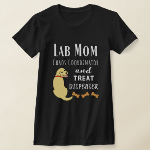 Lab Mamma kaossamordnare Gult Labrador T Shirt
