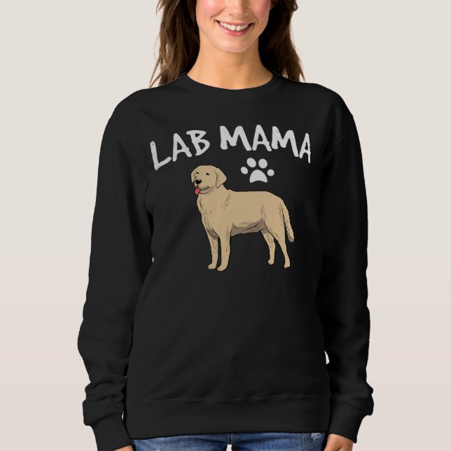Lab Mamma Labradog Hund Mamma T Lab Mamma Labrador Shirt (Framsida)