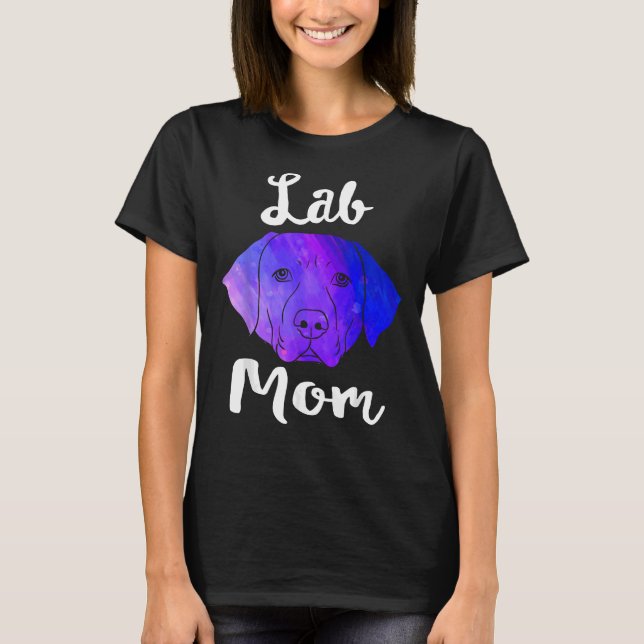 Lab Mamma Labrador Retriever Hund Rädding Lab Mamm T Shirt (Framsida)