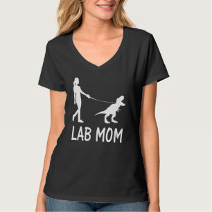 Lab Mamma Labrador Retriever Mamma Hund Dinosaur W T Shirt