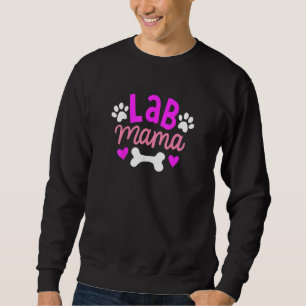 Lab Mamma Labrador Retriever Owner Hund Mor Lång Ärmad Tröja