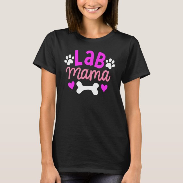 Lab Mamma Labrador Retriever Owner Hund Mor T Shirt (Framsida)