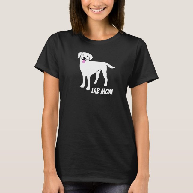 Lab Mamma Labrador Retriever Owner T Shirt (Framsida)