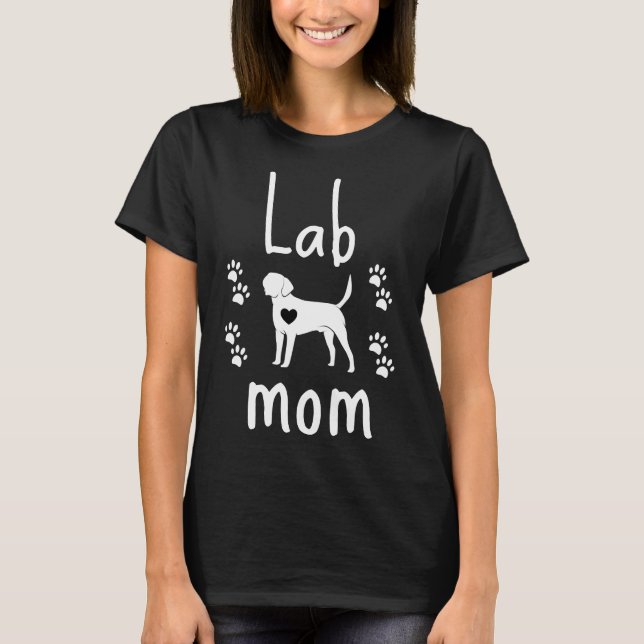 Lab Mamma Vector Labrador Retriever T Shirt (Framsida)