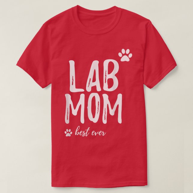 Lab mammaFunny Gift for Labrador Mamma Hund Gifts  T Shirt (Design framsida)