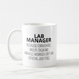 Lab Manager Mug, Lab Manager Gift, Funny Laborator Kaffemugg