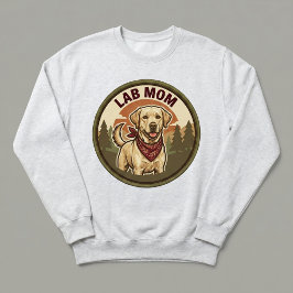 Lab Mom Crewneck Tröja Hundmamma Present Till Henn