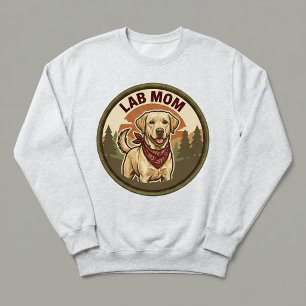 Lab Mom Crewneck Tröja Hundmamma Present Till Henn