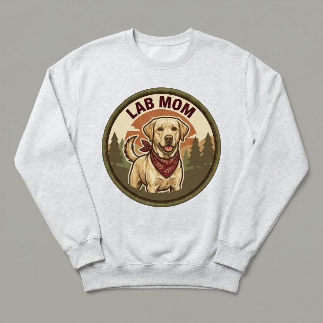 Lab Mom Crewneck Tröja Hundmamma Present Till Henn (Skapare uppladdad)