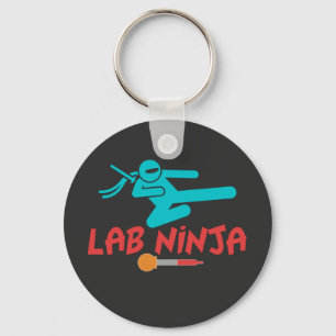 LAB NINJA - MEDICAL LAB SCIENTIST KEYCHAIN NYCKELRING