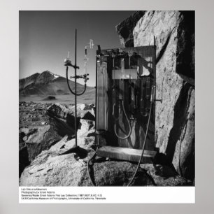 Lab-området i ett berg av Ansel Adams Poster