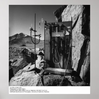 Lab-området i ett berg av Ansel Adams Poster