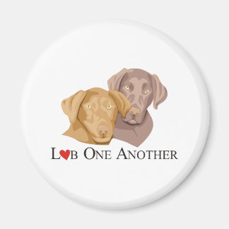 Lab One Two Labrador Shirts Magnet