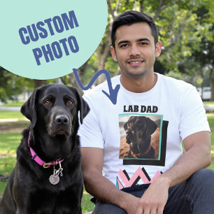 Lab Pappa Anpassningsbar Hund Photo Gift for Labra T Shirt