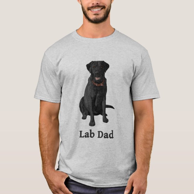Lab Pappa Black Labrador Retricher Tröja (Framsida)