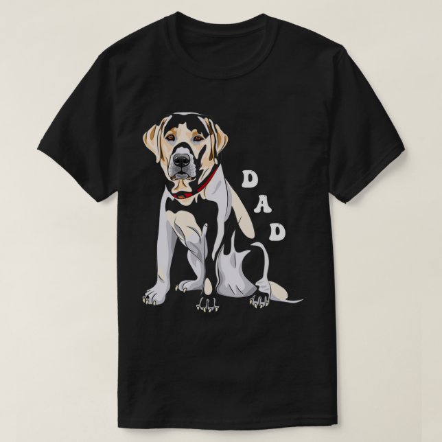 Lab Pappa Fox Gult Labrador Retriever T Shirt (Design framsida)