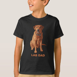 Lab Pappa Fox Red Gult Labrador Retriever Hund T Shirt