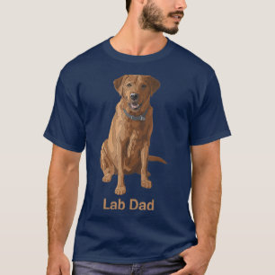 Lab Pappa Fox Red Labrador Retriever Hundälskare T Shirt