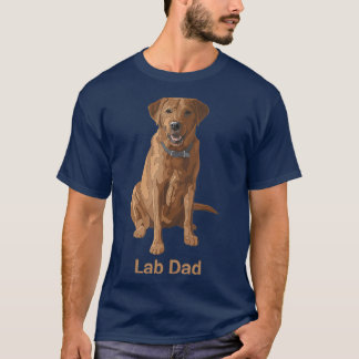 Lab Pappa Fox Red Labrador Retriever Hundälskare T Shirt