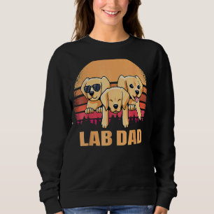 Lab Pappa Gult Labrador Retriever Vintage Retr T Shirt
