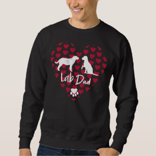 Lab Pappa Idea for Labour Retriever Hundägare Yel Lång Ärmad Tröja