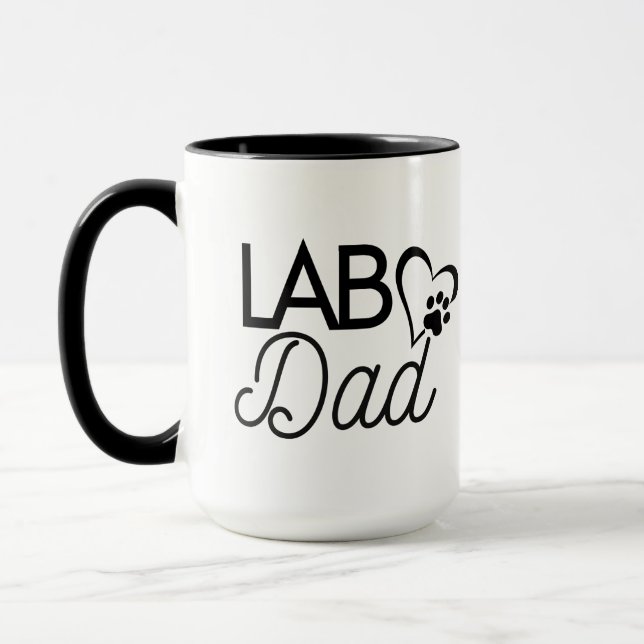 "Lab Pappa" Kaffe Mugg (Vänster)
