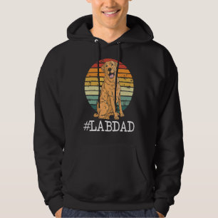 Lab Pappa Labrador Retriever Breven Breed Hund Far Hoodie