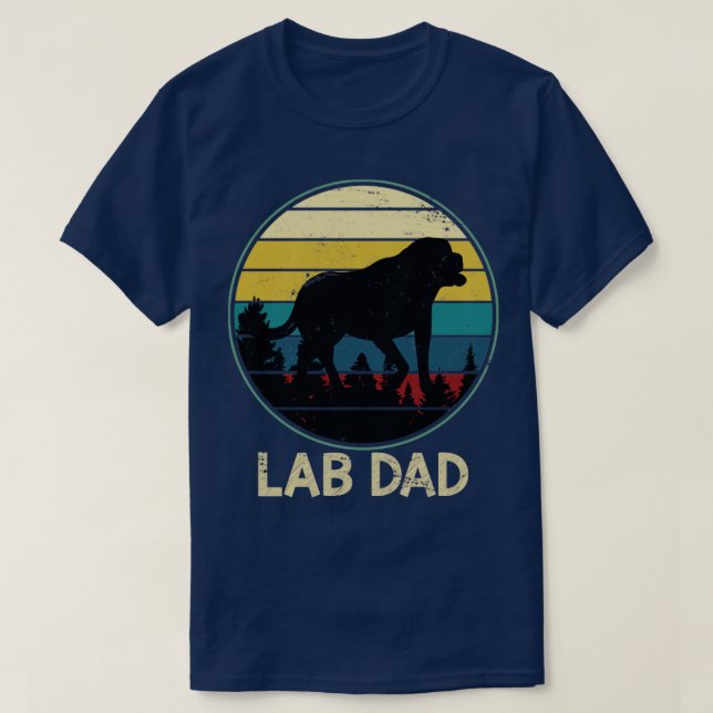 Lab Pappa Labrador T Shirt (Design framsida)