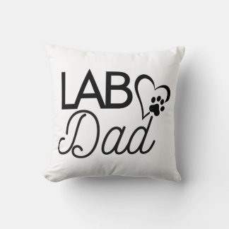 "Lab Pappa" Square Dekorativ kudde