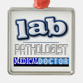 LAB PATHOLOGIST LOGOTYP JULGRANSPRYDNAD METALL