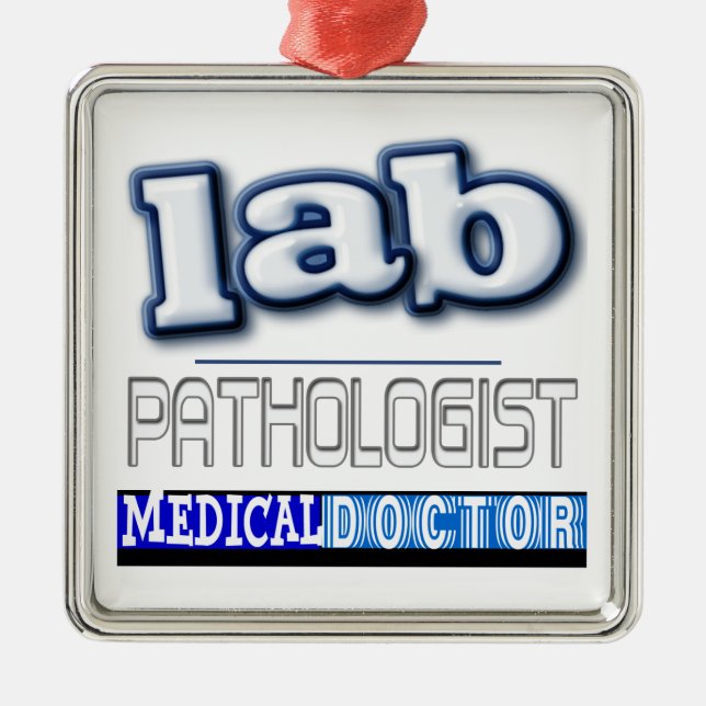 LAB PATHOLOGIST LOGOTYP JULGRANSPRYDNAD METALL (Framsidan)