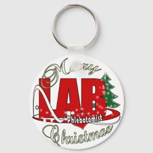 LAB PHLEBOTOMIST CHRISTMAS NYCKELRING