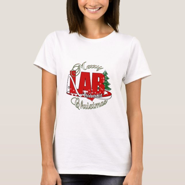 LAB PHLEBOTOMIST CHRISTMAS T-SHIRT (Framsida)