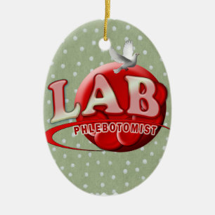 LAB PHLEBOTOMIST RBC-LOGOTYP JULGRANSPRYDNAD KERAMIK