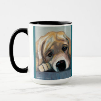 Lab Pup i trubbel | Tvåtons-mugg, 0,45 l Mugg