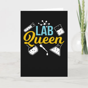 Lab Queen Laboratory Pun Laboratory Scientist Kort