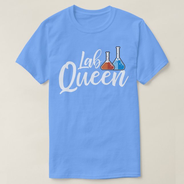 Lab Queen Science Student Chemistry Teacher Premiu T Shirt (Design framsida)