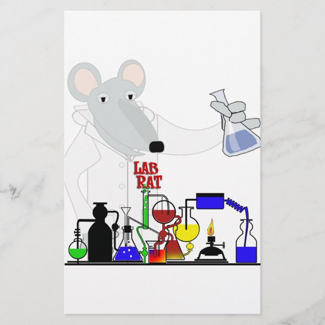 LAB RÅTTA CHEMISTRY BREVPAPPER (Framsida)