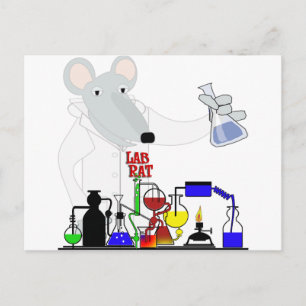 LAB RÅTTA CHEMISTRY VYKORT