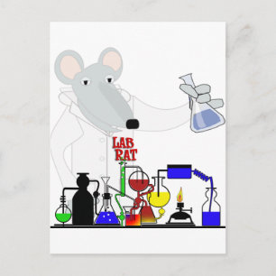 LAB RÅTTA CHEMISTRY VYKORT