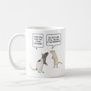 Lab Råtta Covid Vaccine Funny Kaffemugg
