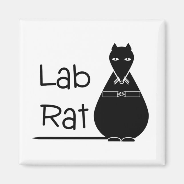 Lab Råtta Magnet (Framsidan)