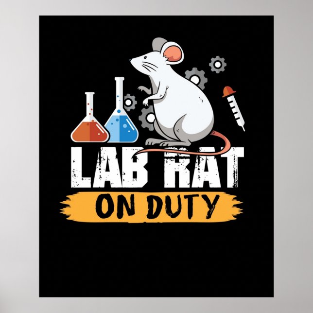 Lab Råtta om Duty science Mces design shirt Poster (Framsidan)