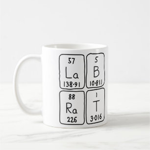 Lab Råtta periodisk bord namn mugg
