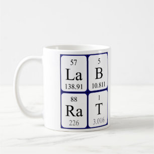 Lab Råtta periodiskt bord namn mugg