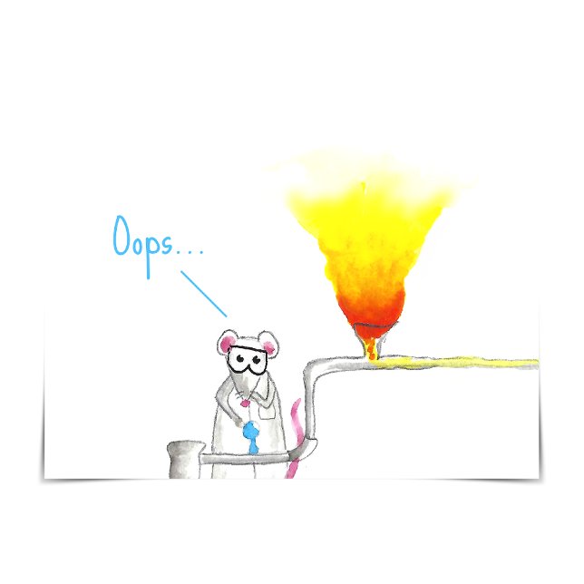 Lab Råttor "Du kan göra det!" Uppmuntringskort Kort (Oops...something has gone wrong in the lab.)