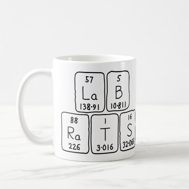 Lab Råttor periodiskt bord namn mugg (Vänster)